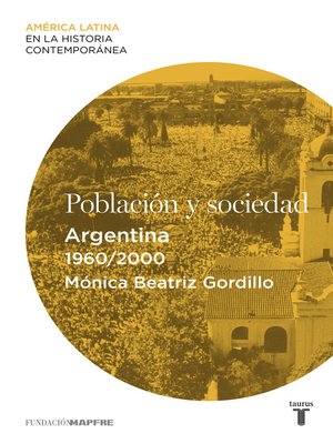 cover image of Población y sociedad. Argentina (1960-2000)